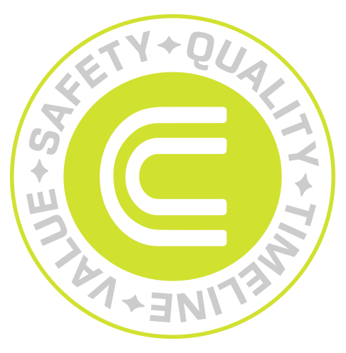 Safety, Quality, Timeline, Value — the Occidental metric badge